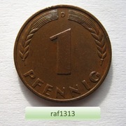 Niemcy - 1950 - 1 pfennig D