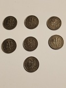 7 Monet obiegowych 5gr 1990-1992