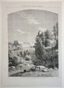 Włochy Rzym Koloseum drzeworyt 1863