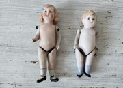 Stare laleczki porcelanowe, lalka antyk, stara zabawka 