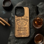 ETUI DO TELEFONÓW IPHONE, SAMSUNG, HUAWEI z GRAWEREM „JACK DANIELS”