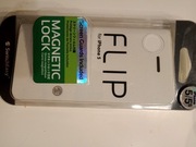 Etui z klapką iPhone 5s biały + screen guard