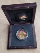 Moneta Płonący Król Artur - Płonące Mity i Legendy, 1 oz Ag 999