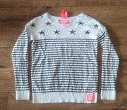 Sweter Superdry r. M gwiazdy paski NOWY