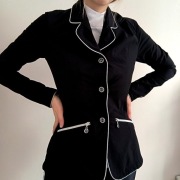 Frak jeździecki harcour 34 XS, 40 L czarny 