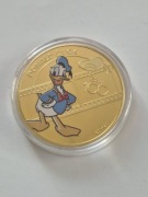Donald Duck Barbados 2023 25 cents Gold plated Commemorative Coin