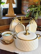 Zestaw do zupy karo/srebrny/złoty