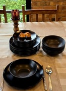 Zestaw talerzy 18 el matowe 