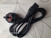 Kabel, przewód zasilający z angielską wtyczką