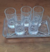 kieliszki żubrówka szkło 