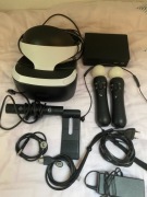 Pełny zestaw okularów VR playstacion.