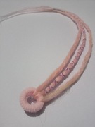 Dredy w gumce doczepy dredloki peruka warkoczyki zagęszczanie włosów treska