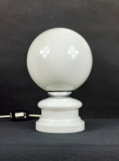 Lampa Nocna Kula Szkło PRL