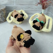 Pluszowy piesek mops