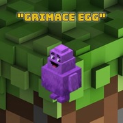 Figurka Kolekcjon. Minecraft McDonald's Grimace Egg + skin do gry Minecraft