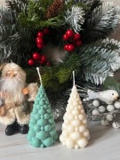 Świeca Sojowa Dekoracyjna Naturalna Świeczka Choinka