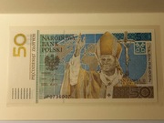 Pierwszy Polski Banknot Kolekcjonerski Jan Paweł II 2006 + folder