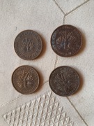 Monety 5 złotych cztery sztuki