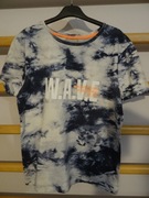 T-shirt DESTINATION niebieski z napisem r. 158/164