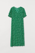 Nowa sukienka H&M Mama XL 42 zielona wiskoza kwiaty floral łączka retro
