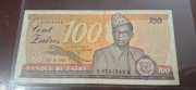 BANKNOT ZAIR 100 ZAIRES 1983 rok BARDZO RZADKI