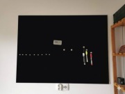 Tablica magnetyczna czarne szkło 90x120 szklana czarna