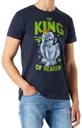 KING OF HEAVEN koszulka t-shirt krótki rękaw męski granatowy nowa L
