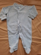 Pajacyk śpiochy nowe welur niebieskie roz 62 pepco