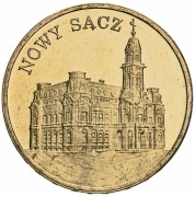 Moneta 2zł Nowy Sącz