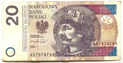 Banknot 20 zł  2016 rok unikat AS 7978744