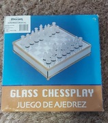 Szachy szklane w ozdobnym pudelku