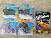 Hot Wheels Zestaw Toyota Supra, Nissan Skyline, Impala TH, Car-de-Asada TH.