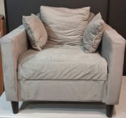 fotel sofa aksamitowa