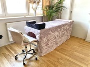 Pokrowiec prześcieradło narzuta na łóżko do stylizacji rzęs welurowe