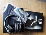 Lekkie słuchawki Creative Aurvana Live! 2 z wbudowanym mikrofonem.