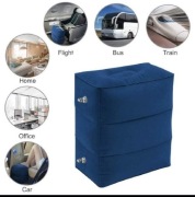 Dmuchana Poduszka Podróżna. Podnóżek Regulowany PVC