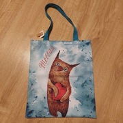 MRRRAU - KOTEK Z SERCEM - nowa torba zakupowa -rękodzieło handmade