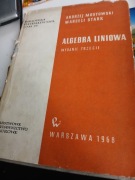ALGEBRA LINIOWA 1968 MOSTOWSKI , STARK