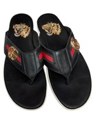 Czarne Klapki Gucci retro vintage Tiger Streetwear