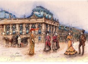 Łódź 21x30 cm akwarela