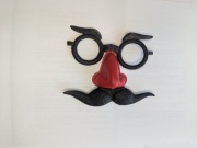 Śmieszna maska przebranie – okulary, nos i wąsy | Gadżet imprezowy