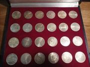 zestaw 24 monet 10 marek 1972 r Olimpiada w Monachium, Srebro