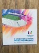 10. Światowe Igrzyska Sportowe Wrocław 2017 - Folder / 2017