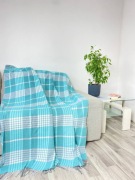 Koc VLADI bawełna 140 cm x 200 cm odcienie zielonego