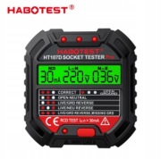 HABOTEST tester napięcia gniazdek elektrycznych wyświetlacz test RCD