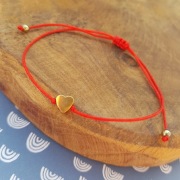 Bransoletka minimalistyczna serce z sercem