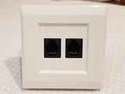 Gniazdo telefoniczne FORUM podwójne RJ12 GTP-26F