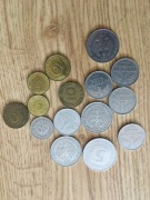 zestaw monet marki RFN 1 ,2.5 MARKA rozne roczniki plus pfenning monety