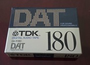 Kaseta DAT TDK 180 fabrycznie nowa.