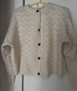 Kardigan sweterek sweter wełniany z wełną Zara